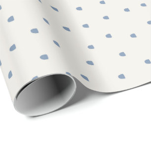Papel De Regalo Patrón Azul de Guijarro Disperso Mínimo
