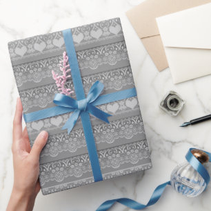Papel De Regalo Patrón Azul De Ropa Vintage Para Niños Y Decoració