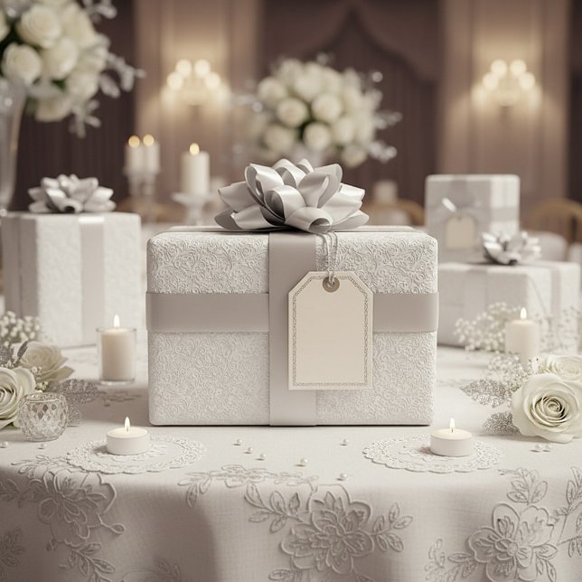 Papel De Regalo Patrón blanco elegante (Subido por el creador)