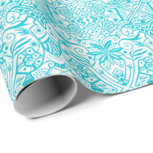 Papel De Regalo Patrón bohemio vintage griego barroco arábigo[