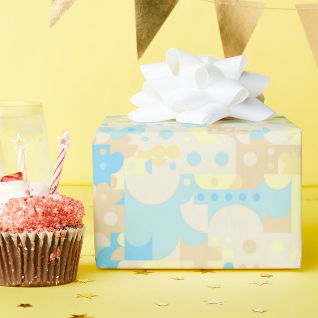 Papel De Regalo Patrón Boho   (Fiesta de cumpleaños )