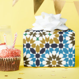 Papel De Regalo Patrón boho geométrico tradicional mosaico marroqu