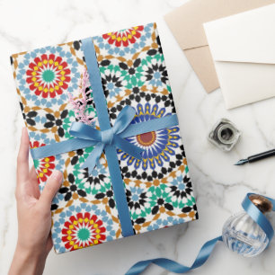Papel De Regalo Patrón boho tradicional mosaico marroquí