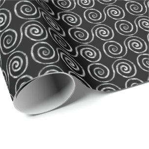 Papel De Regalo Patrón celta de doble espiral