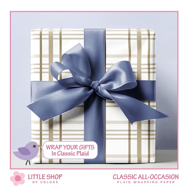 Papel De Regalo Patrón clásico de color beige (Subido por el creador)