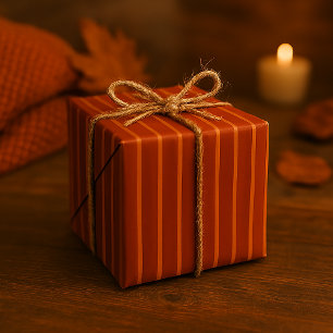 Papel De Regalo Patrón clásico de la banda de otoño sin problemas