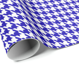 Papel De Regalo Patrón clásico de lunares azul oscuro y blanco