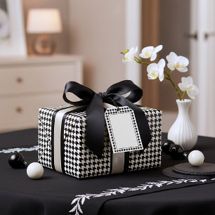 Papel De Regalo Patrón clásico de lunares negros