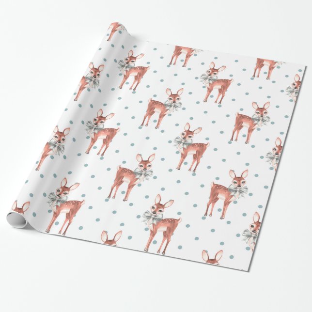 Papel De Regalo Patrón con adornos (Desenrollado)