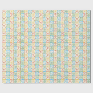Papel De Regalo Patrón continuo de baldosas al estilo de Amalfi co