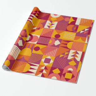 Papel De Regalo patrón continuo de formas geométricas abstractas