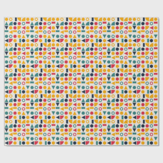 Papel De Regalo Patrón continuo de formas geométricas Bauhaus