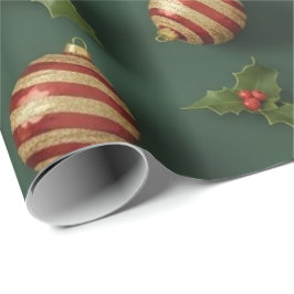 Papel De Regalo Patrón continuo de regalos y adornos de Navidad