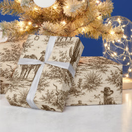Papel De Regalo Patrón continuo de toile del desierto occidental v
