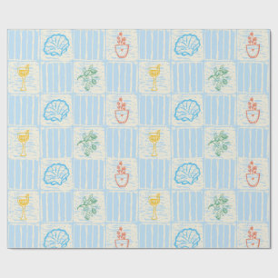 Papel De Regalo patrón continuo estilo Amalfi