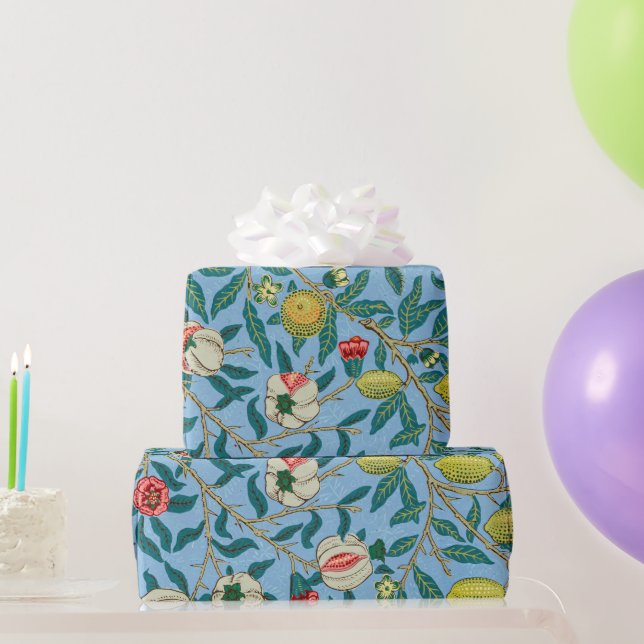 Papel De Regalo Patrón "Cuatro frutas" de William Morris (Regalos de fiesta)
