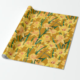 Papel De Regalo Patrón Daffodil de verano