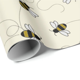 Papel De Regalo Patrón de abeja asesina del Personalizado del Pers
