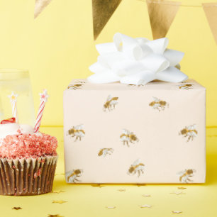 Papel De Regalo Patrón de abejorros de abejas Neutrales