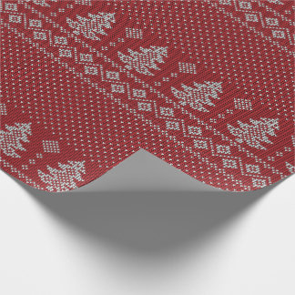 Papel De Regalo Patrón de abrigo navideño tejido
