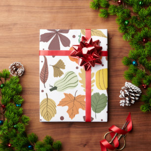 Papel De Regalo Patrón de Acción de Gracias