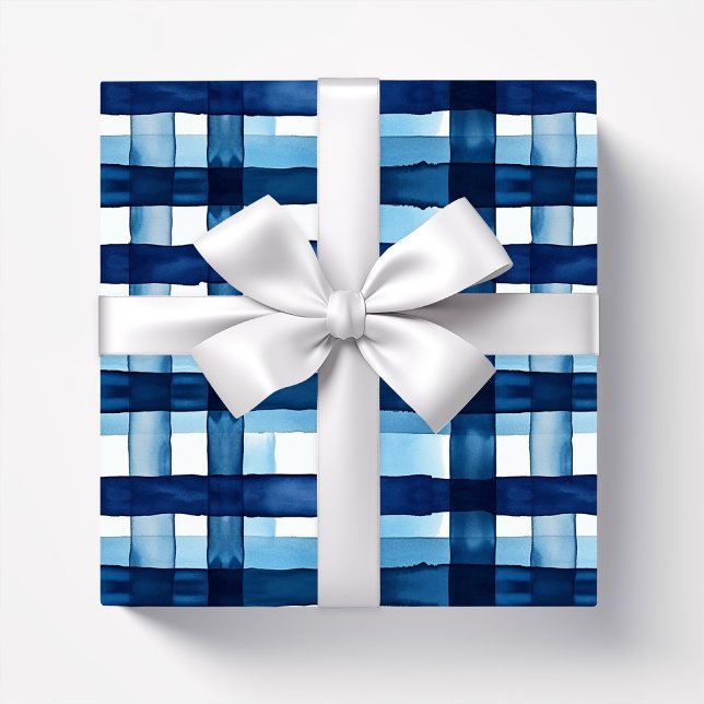 Papel De Regalo Patrón de acuarela azul marino (Subido por el creador)