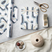 Patrón de acuarela de color dorado azul