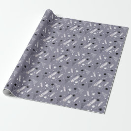 Papel De Regalo Patrón De Acuarela De Gatos Y Pasta