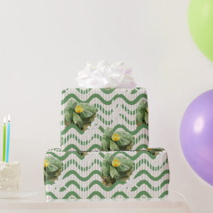 Papel De Regalo patrón de acuarela de las capas de agua amarillas