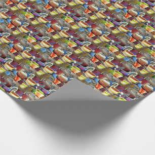 Papel De Regalo Patrón de acuarela de resumen púrpura