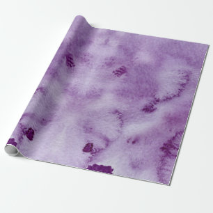 Papel De Regalo Patrón de acuarela de violeta ultra Ombre