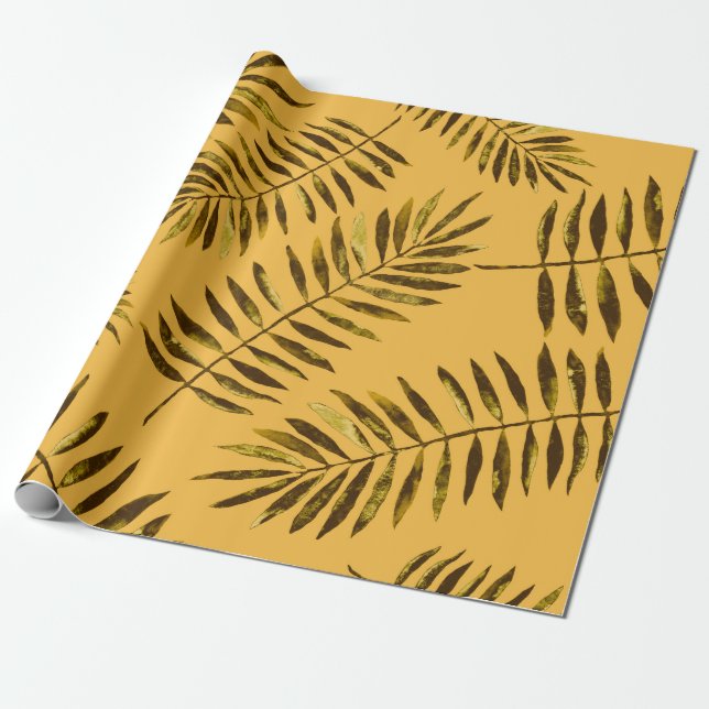 Papel De Regalo Patrón de acuarela transparente con abstracto colo (Desenrollado)