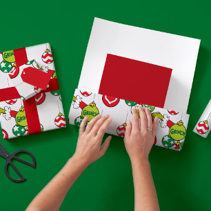 Papel De Regalo Patrón de adorno de Grinch