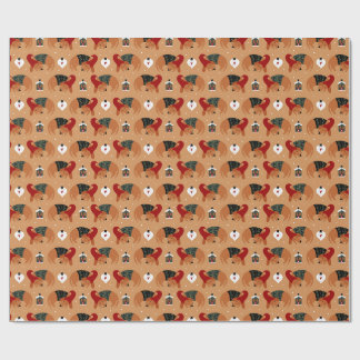 Papel De Regalo Patrón de adorno de perro durmiendo acogedor