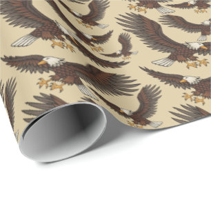 Papel De Regalo Patrón de águila atacando