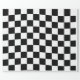 Papel De Regalo Patrón de ajedrez a cuadros negros y blancos (Superficie plana)