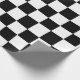 Papel De Regalo Patrón de ajedrez a cuadros negros y blancos (Esquina)