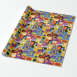 Papel De Regalo Patrón de amigos icónicos™