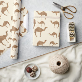 Papel De Regalo Patrón de animales de camello