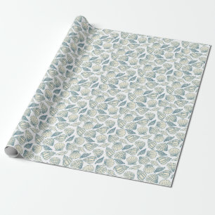 Papel De Regalo Patrón de animales marinos de acuarela