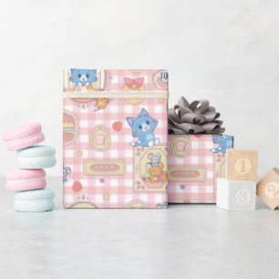 Papel De Regalo Patrón de Anime Tom y Jerry Bakery