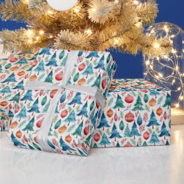 Papel De Regalo Patrón de árbol de Navidad
