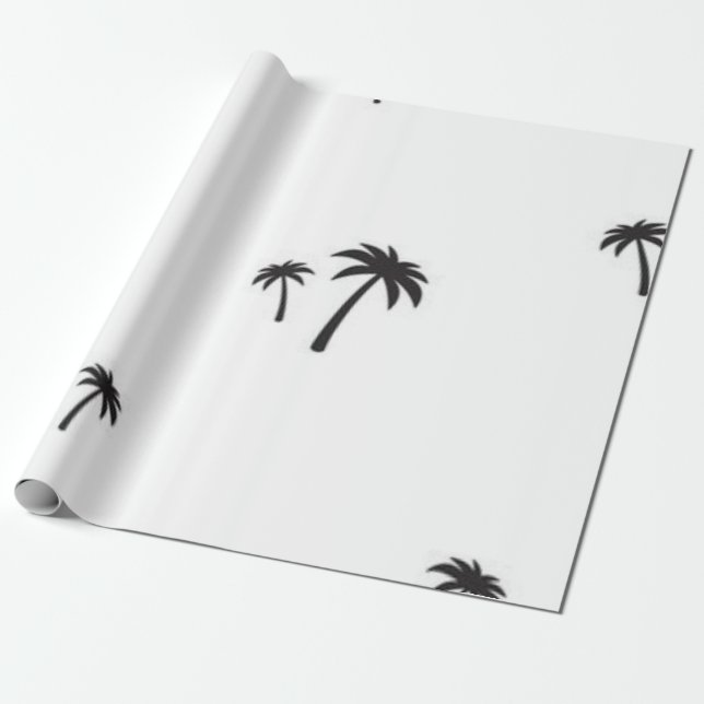 Papel De Regalo Patrón de árbol de palma (Desenrollado)