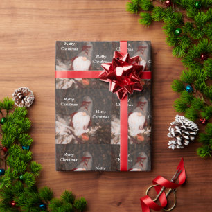 Papel De Regalo Patrón de árbol de vintage de Regalo de Navidad 