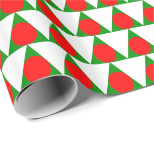 Papel De Regalo Patrón de árbol navideño moderno
