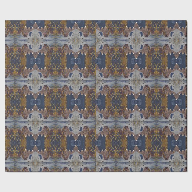 Papel De Regalo Patrón de árbol navideño moderno (Costura)