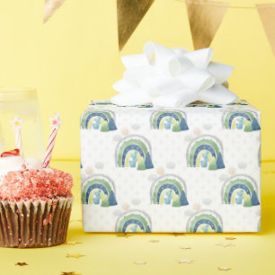 Papel De Regalo Patrón de arcoíris en acuarela