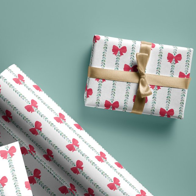 Papel De Regalo Patrón De Arcos Rojos Para Regalos De Navidades (Subido por el creador)