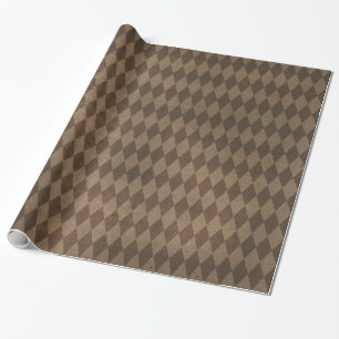 Papel De Regalo Patrón de Arlequín de Cobre