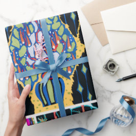 Papel De Regalo Patrón de Art Deco y Art Nouveau vintage